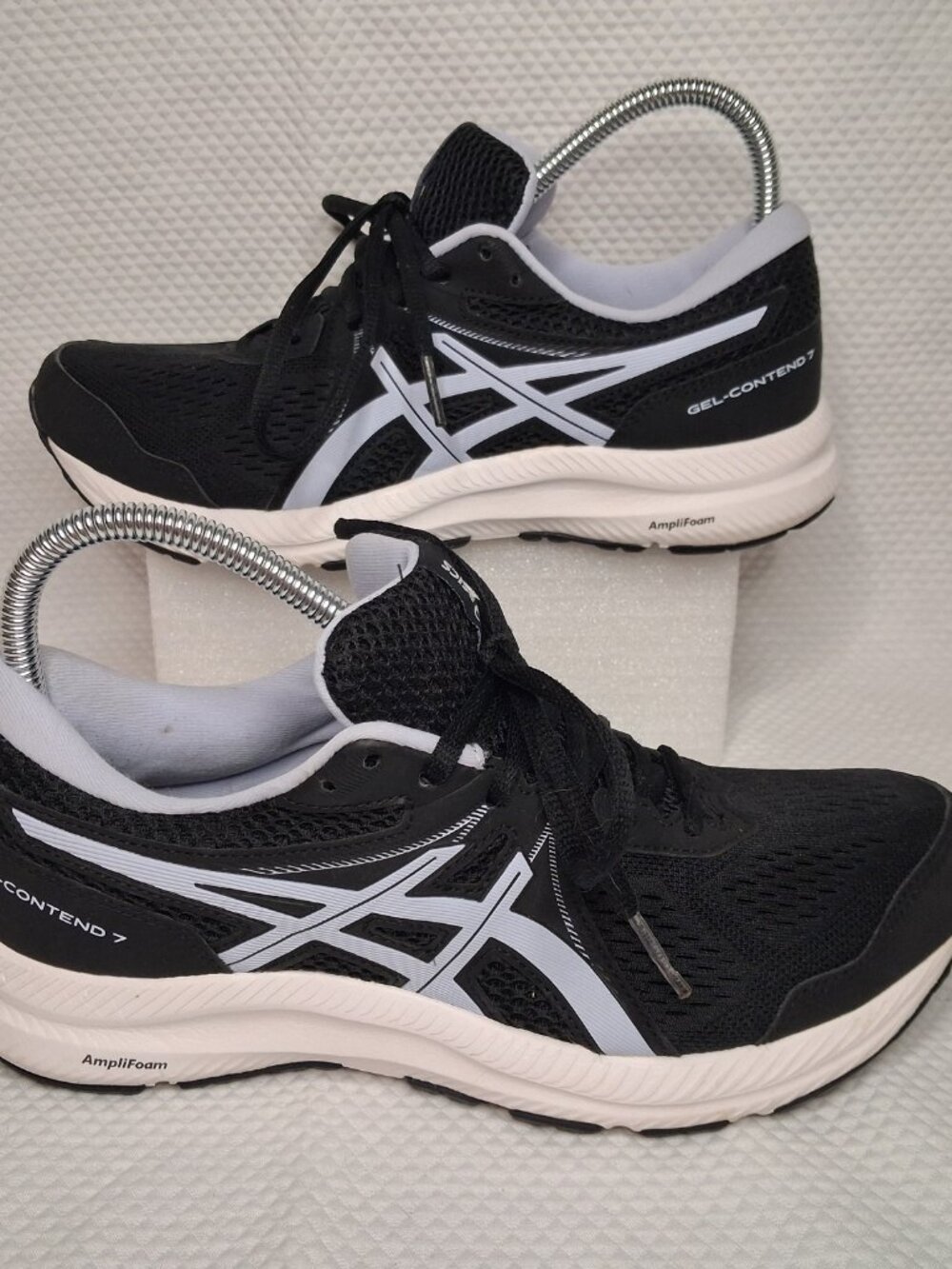 Asics Gel Contend 7 Running Sneakers Women's 8.5 Black Mesh 1012A911